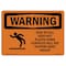 Signmission OSHA WARNING Sign, Risk Of Fall Keep Off! Plastic, 10in X 7in Rigid Plastic, 10" W, 7" H, Landscape OS-WS-P-710-L-12378 - alternate 1